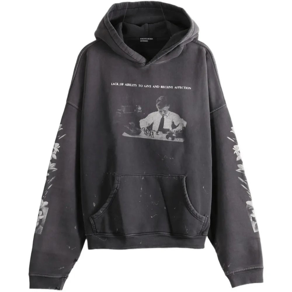 Head Against The Bars Graphic-Print Hoodie