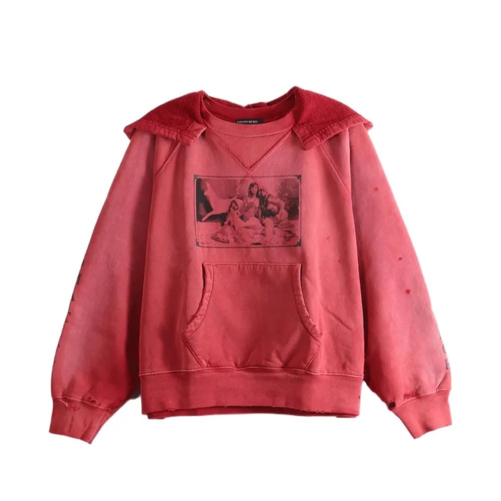 Oklahoma City Church Graphic-Print Distressed Hoodie